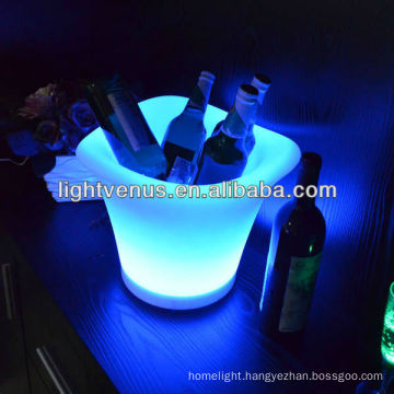 Hot saler champagne and wine remote control RGB color changing factory wholesale led ice bucket large